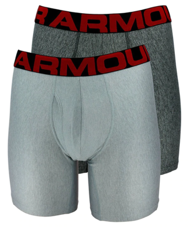 Мужские спортивные боксеры Under Armour Tech 6in 2 Pack - gray