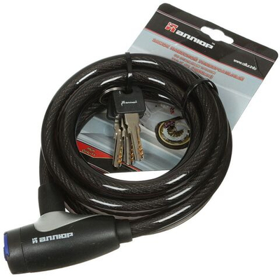 Замок велосипедный тросовый, Аллюр, ВС-Т12 (30,10), 2000 мм, ВС-Т12