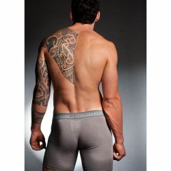 Мужские трусы боксеры plus-size темно-серые Doreanse 1780P