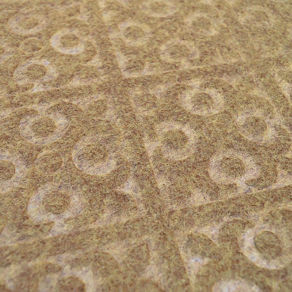 Коврик влаговпитывающий ворсовый 40*60см "Орнамент", коричневый