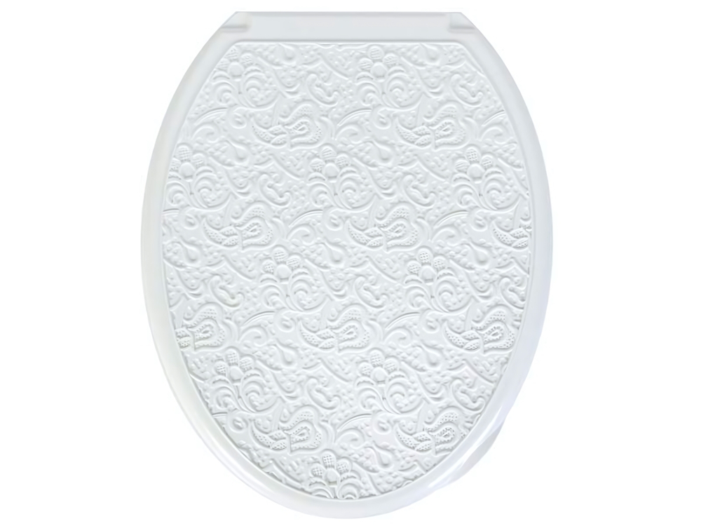 Сиденье для унитаза "Ажур" белое