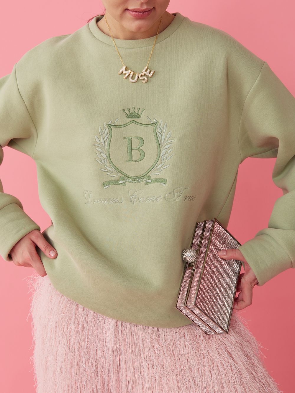 СВИТШОТ MAKE A WISH PISTACHIO