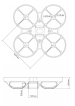 Рама RcDron Terra 80 (Красный)