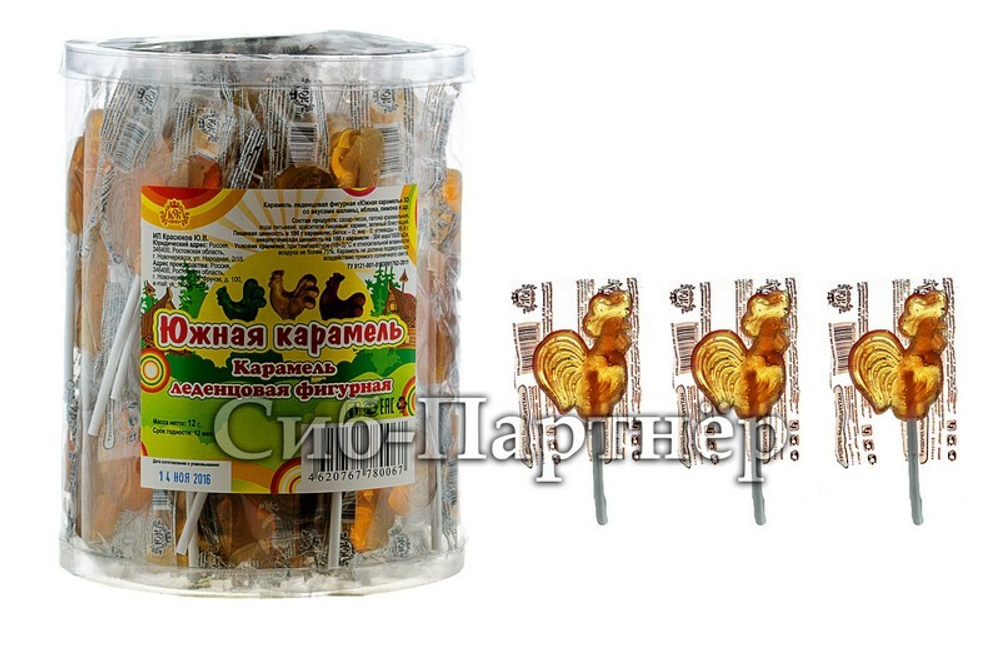 Карам. на пал. "Петушки" леденцовая (14гр*70шт*6бл)