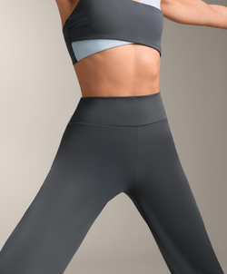 OYSHO Брюки прямого кроя Comfortlux с высокой посадкой, асфальтовый