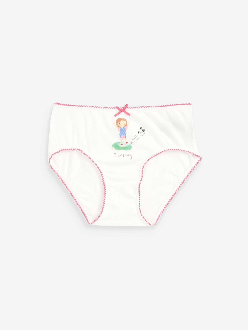 Трусы для девочки Next 166-037, 7 шт., Белый