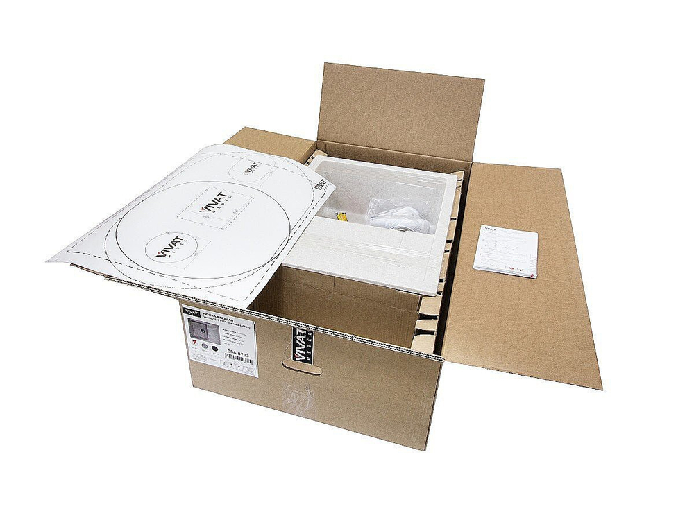 Мойка врезная Vivat 655120 1Ч1К Бежевый Искусственный камень