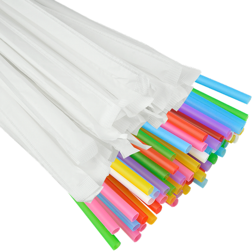 Трубочка Фреш 8*240мм цветная в инд. упак. (1 упак=250 шт)