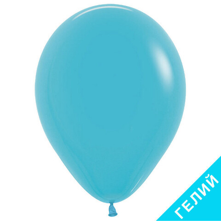Воздушный шар, цвет 038 - синяя бирюза, пастель, с гелием