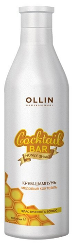 OLLIN Cocktail BAR Крем-шампунь "Медовый коктейль" Эластичность волос 500мл