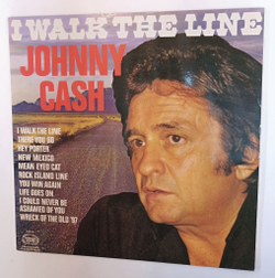 Винтажная виниловая пластинка LP Johnny Cash I Walk The Line (UK 1973)