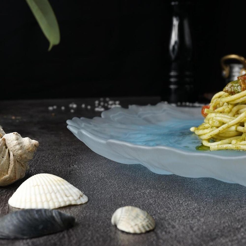 Блюдо круглое d 33 см h2 см   матовое стекло P.L. Proff Cuisine [6]