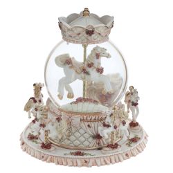 GAEM Фигурка декоративная в стекл шаре "Карусель" (ключ,муз, движ), D 10 см, L15 W15 H17 см