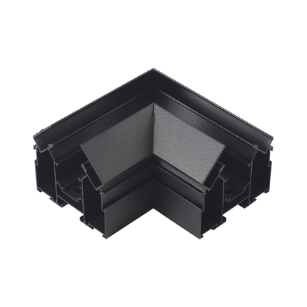 Угол соединительный для встраиваемого магнитного трека в натяжной ПВХ потолок Crystal Lux CLT 0.234 01 BL