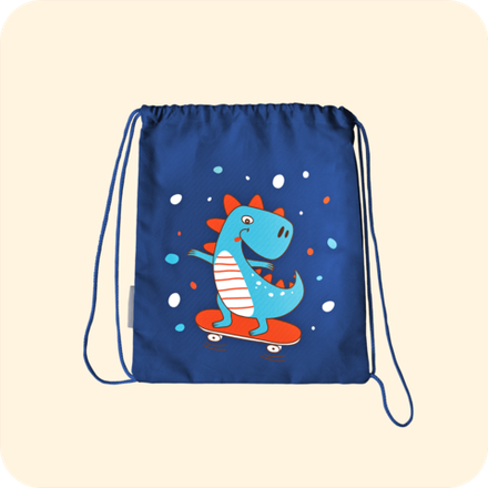 Мешок для сменки. Динозавр