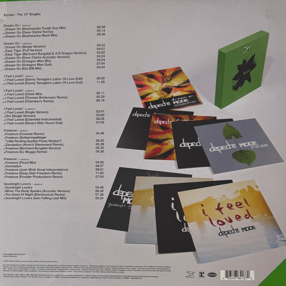 Depeche Mode ‎– Exciter | The 12" Singles (Чехия 2022г.) 8EP