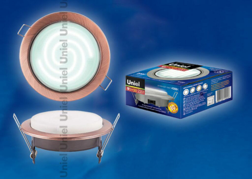 GX53/Н4 Античная медь Светильник ультратонкий встраиваемый