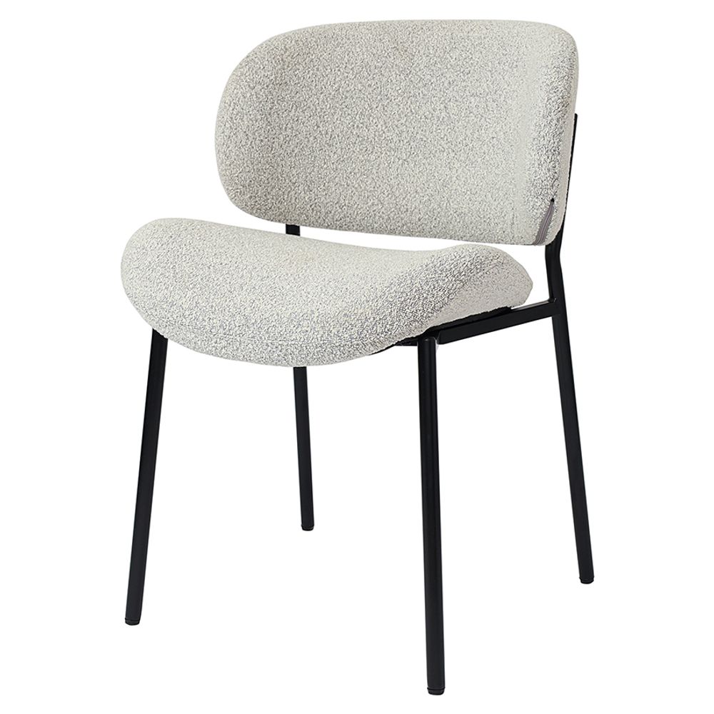 Стул Embrace, букле, светло-серый