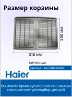 Полка для обуви в сушильную машину 0180801497 Haier