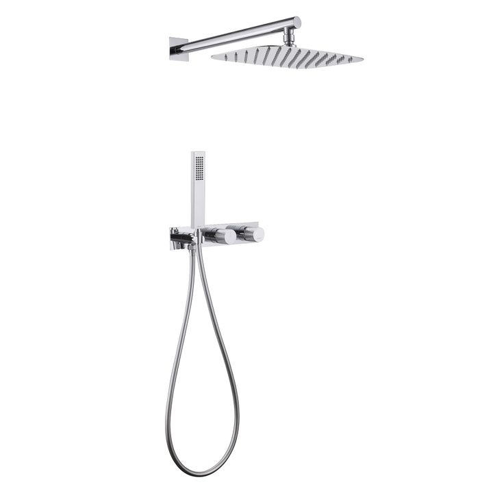 Душевая система ABBER Rund AF8718 скрытого монтажа без излива, хром