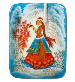 Народные промыслы ШК-10/ 24 Шкатулка «Снегурочка» Котова