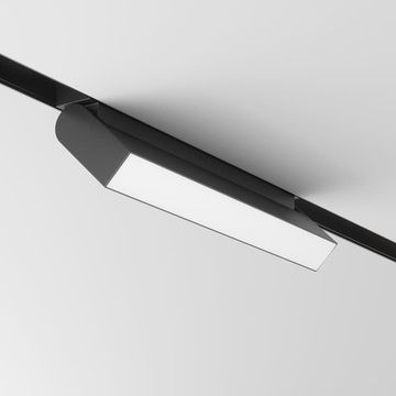 Трековый магнитный светодиодный светильник TR075-2-20W4K-B черный Gravity Basis Rot Maytoni