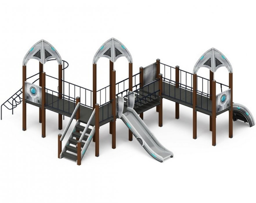 Детский игровой комплекс Космопорт горка Н 1200 ДИК 2.14.07-01