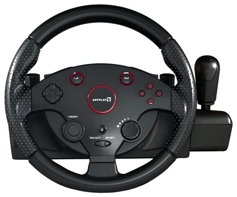 Игровой контроллер Artplays Street Racing Wheel Turbo C900 черный