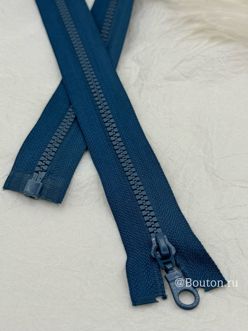 Молния тракторная темно-лазурный ( пыльно-синяя )