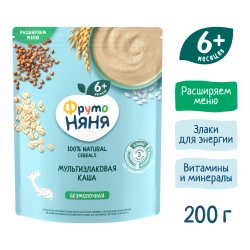 Каша Фрутоняня безмол мультизлаковая 200 г с 6 месяцев