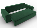 Диван прямой Лига-029, ВЕЛЮР Зеленый