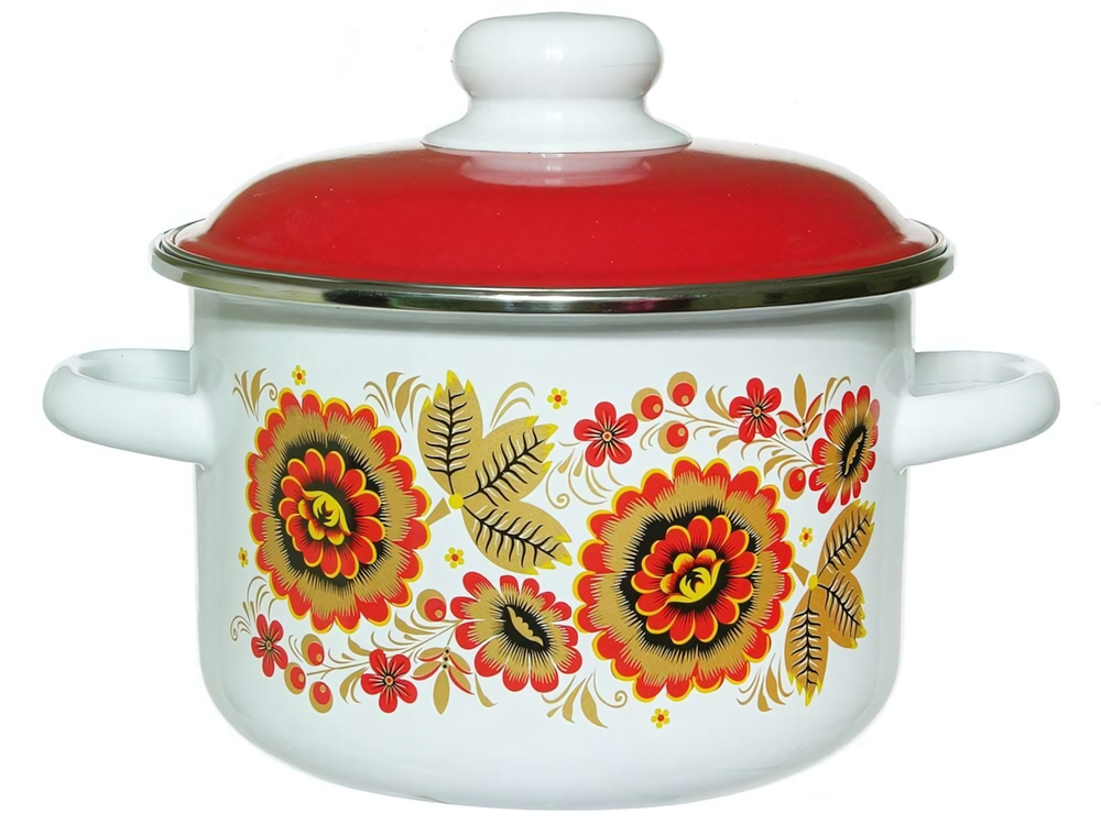 Кастрюля 4л цилиндрическая с рисунком 24826