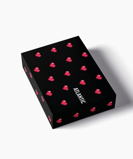 Трусы мужские боксеры (2шт) Atlantic 2GMH-028, хлопок, черный