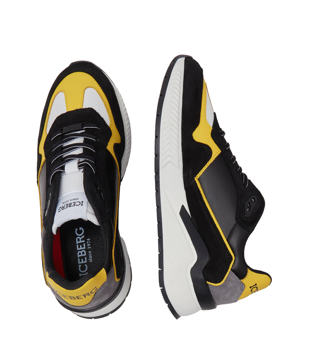 Кожаные кроссовки Iceberg - черный(IU164003)