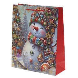 GAEM Пакет подарочный (бумага 210г/м2, блок 12шт), L18 W8,5 H23 см, 4в.