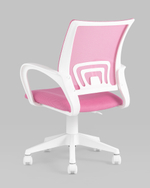 Кресло офисное TopChairs ST-BASIC-W розовый крестовина пластик белый