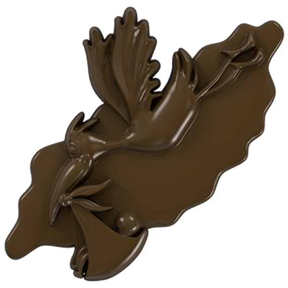 525 | Форма &quot;Аист и малыш&quot; (275*135 мм)