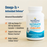 Nordic Naturals, Ultimate Omega + куркумин, 60 капсул