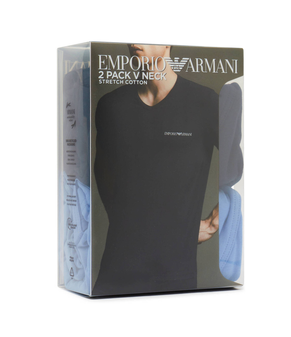 Футболка 2шт. Emporio Armani - черный(111849 4F717)