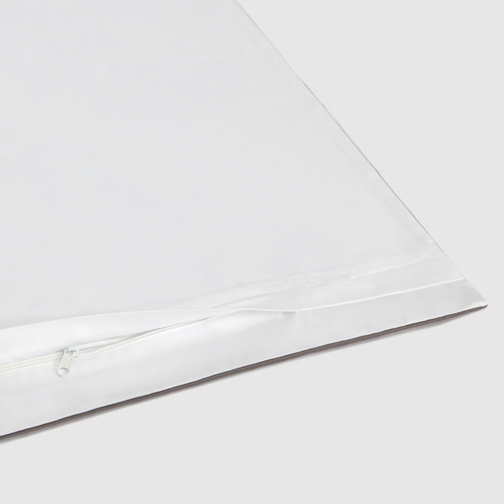 Постельное белье cемейное Сlaire&Caroll Frame белое с коричневым