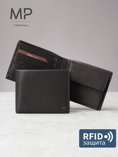 B250001R Castanho - Портмоне c RFID защитой MP