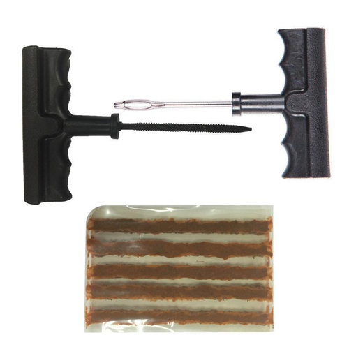 Набор для ремонта бескамерных шин AVS 7 предметов Т-образное шило RK-105