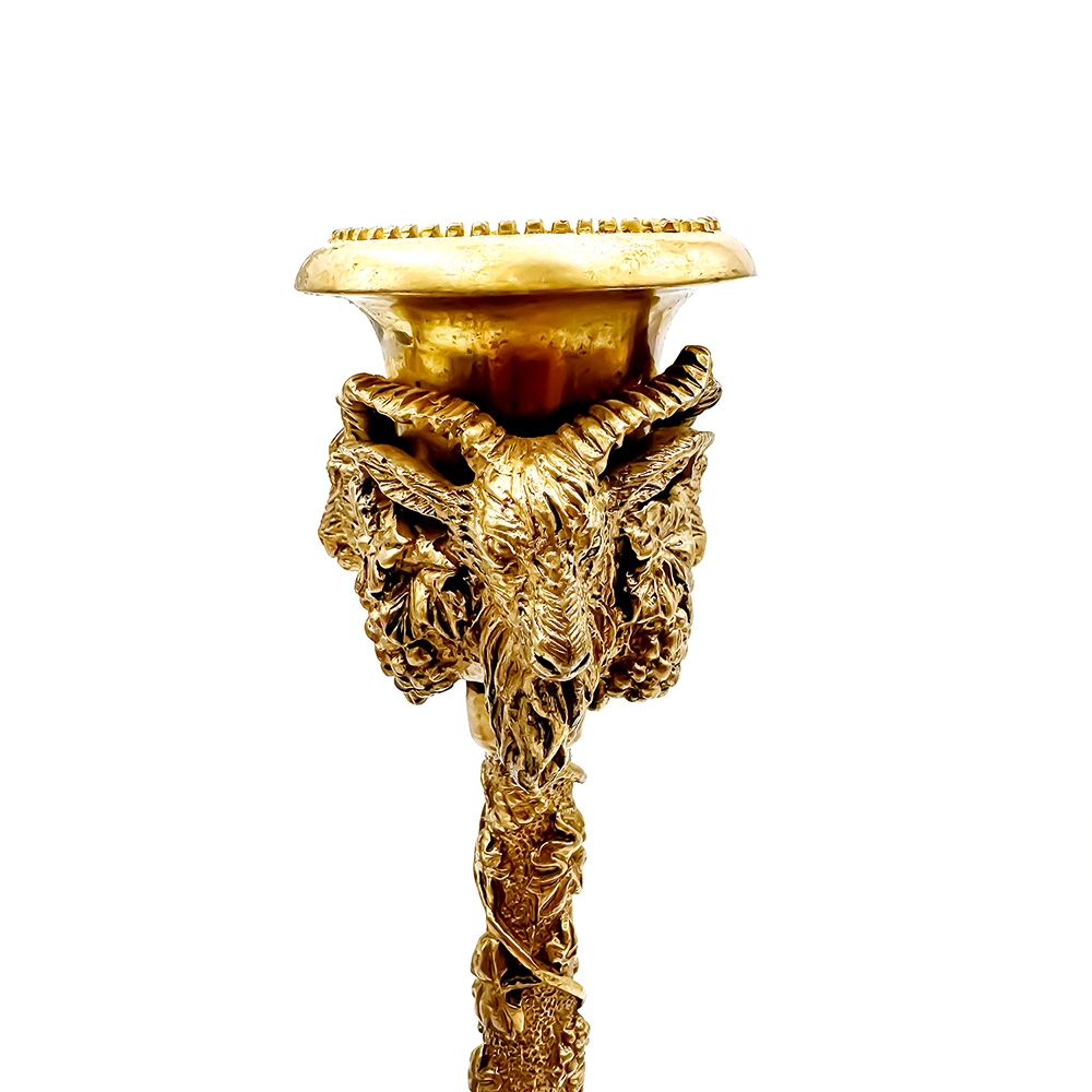 Пара старинных бронзовых фигурных подсвечников, Франция. 1830-40-е. гг Манера Кристофа Фратена.