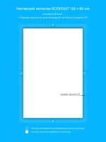 Матовый натяжной потолок 1 м2