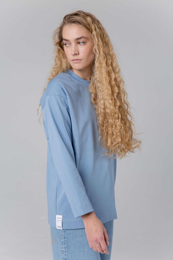 Лонгслив Женский Голубой - фото 3