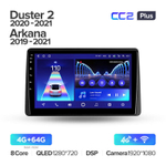 Teyes CC2 Plus 10.2" для Renault Arkana 2019-2021