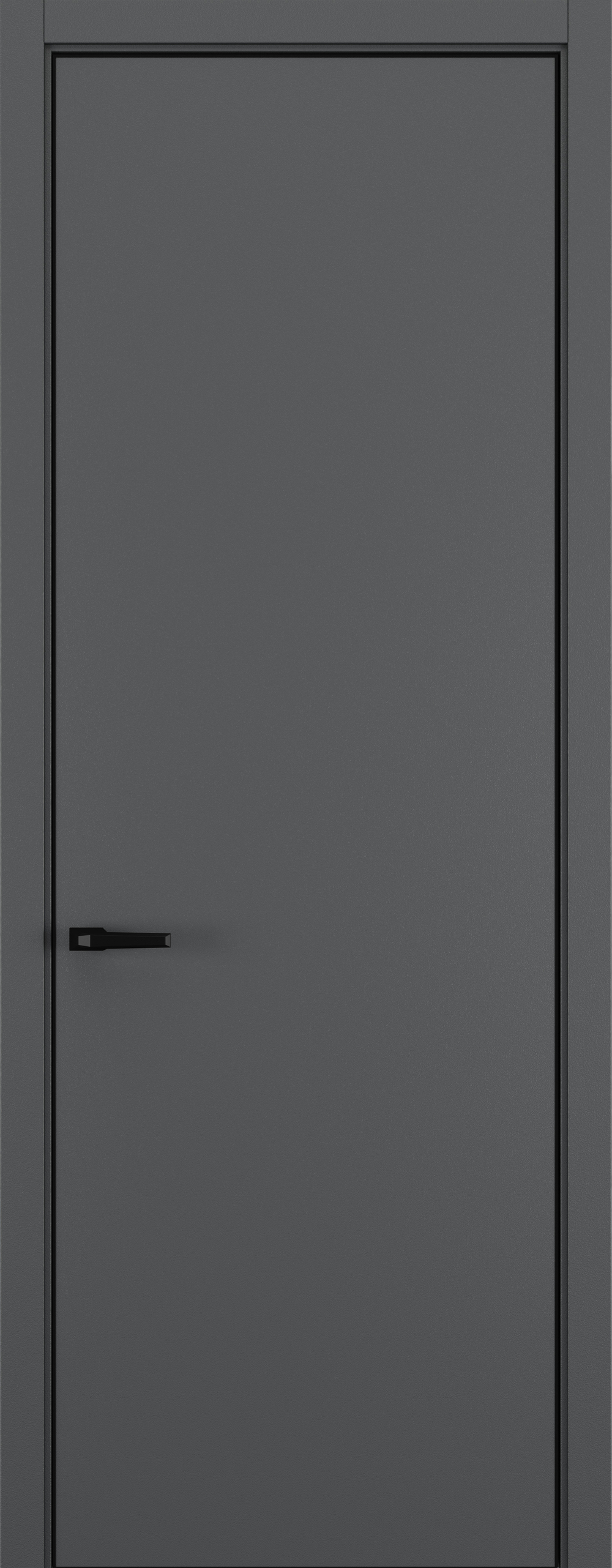 Межкомнатная дверь Zadoor Горизонт NH7 кромка ABS Black