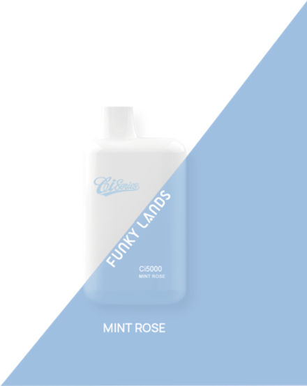 Funky lands Ci5000 Mint rose - роза-мята 5000 затяжек 20мг (2%)
