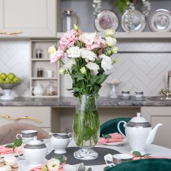 Ваза для цветов Боа Белая