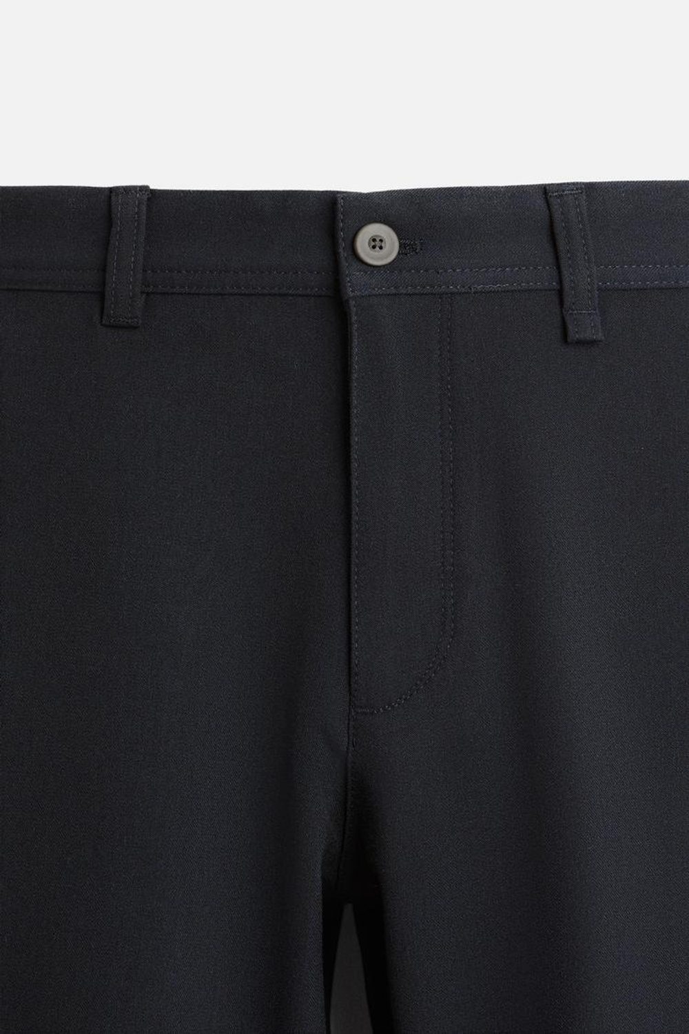 ZARA БРЮКИ КОМФОРТНОЙ ПОСАДКИ ИЗ РЕЛЬЕФНОЙ ТКАНИ, ЦВЕТ НОЧНОГО НЕБА